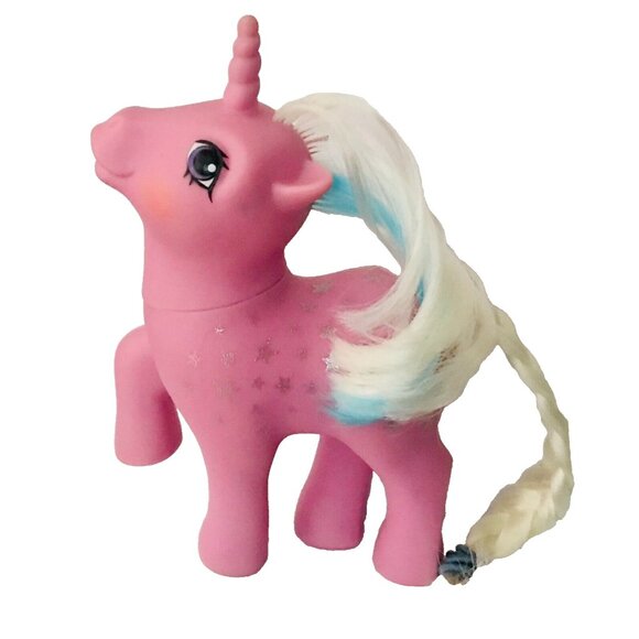 MLP Twice As Fancy Milky Way Pink Unicorn My Little Pony Figure Hasbro 1987 Vtg - Picture 1 of 7